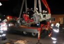 Nö: Selbstgebautes Fahrzeug prallt gegen eine Hauswand