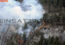 T: 300m² Waldbrand im steilen Gelände
