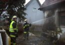 Nö: Brand eines Mistkübels griff auf die Hausfassade über