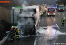 Nö: Vollbrand eines Lkw auf der A21 bei Sparbach