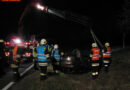 Nö: Nächtlicher Verkehrsunfall mit eingeklemmter Person