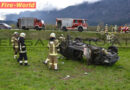Tirol: Pkw-Überschlag auf der B 171 bei Kirchbichl