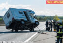 Nö: Wohnmobil auf A1 bei Pöchlarn umgestürzt