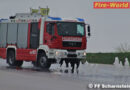 Oö: FF Scharnstein absolviert Fahrtechnikkurs mit Feuerwehrfahrzeugen