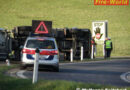 Oö: Umgestürzter Asche-Transporter auf Autobahnauffahrt Seewalchen