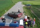 Oö: Auto auf unfallträchtiger Straße mehrfach überschlagen