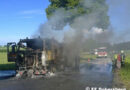 Nö: Lkw bei Hohenwarth in Flammen aufgegangen