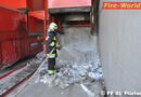 Oö: Containerbrand bei der FF St. Florian