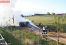 Nö: Filmreife Szenen auf S3 – Auto in Flammen