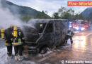 Tirol: Vollbrand eines Klein-Lkw auf der A12 bei Imst