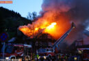 Vbg: Dachstuhl-Vollbrand in Mittelberg (Riezlern) – mit Einsatzvideo