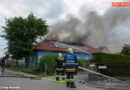 Oö: Dachstuhl in Kronstorf in Vollbrand