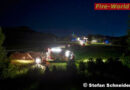 Nö: Großeinsatz bei Wirtschaftsgebäudebrand in Nöstach -> Fw-Mann kollabiert