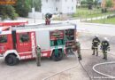 Oö: Einsatzübung mit Überraschung -> „Rauch aus dem Gerätehaus“
