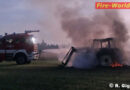 Nö: Traktorbrand am Truppenübungsplatz -> FLF im Löscheinsatz