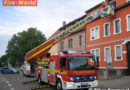 Deutschland: Feuerwehr unterstützt Rettungsdienst mit Drehleiter