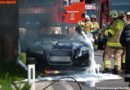 Oö: Pkw auf der LB145 ausgebrannt