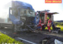 Oö: Unfall mit zwei Lkw und drei Pkw auf der B1 bei Marchtrenk