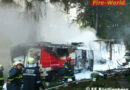 Oö: Brand zweier Wohnmobile und eines Geräteschuppens in Gramastetten