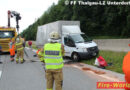 Sbg: Unfall mit Kleintransporter und Pkw auf der A1 bei Thalgau