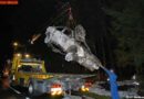 Oö: Pkw nach Unfall in Vollbrand -> Pkw-Lenker abgängig