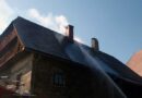 Stmk: Kaminbrand in einem alten Bauernhaus