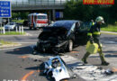 Oö: Zwei Verletzte bei Unfall mit drei Pkw in Weißkirchen