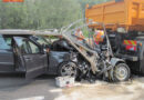 Nö: Mercedes kracht in Asfinag-Absicherungsfahrzeug