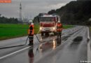 Oö: Pkw und Lkw kollidieren -> Beladener Anhänger umgestürzt