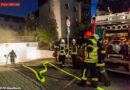 Oö: Pflichtbereichsübung in Braunau: Brand in Tiefgarage