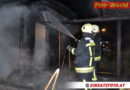 Tirol: Brand einer Holzhütte im Gewerbepark Kundl