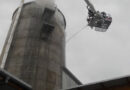 Nö: Brand in Sägespäne-Silo