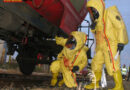 Bgld: Feuerwehr beübt Schadstoffeinsatz an Eisenbahnwaggon