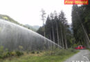 Tirol: Waldbrandgroßübung mit neun Wehren in Rietz