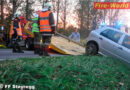 Oö: Menschenrettung nach Verkehrsunfall in Steyregg