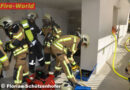 Nö: Kellerbrand in Vösendorf – mehrere Atemschutztrupps der Feuerwehr im Einsatz