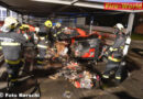 Oö: Papiercontainer bei Gemeindeamt in Flammen