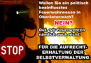Oö: Für die Aufrechterhaltung der Feuerwehr-Selbstverwaltung