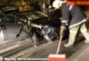 Oö: Mit Pkw gegen Brückengeländer gekracht