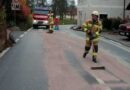 Oö: Verkehrsunfall und 5 Kilometer lange Ölspur für die FF Haag