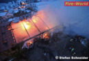 Nö: Vollbrand einer landwirtschaftlichen Lagerhalle in Heiligenkreuz