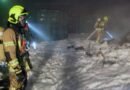Nö: Container mit Elektroschrott in Vollbrand