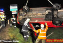 Stmk: Bei Unfall am Dach liegend im Feld gelandet – B 57, Pertlstein