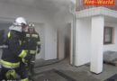 Bgld: Brennende Rohrisolierung in Heizraum