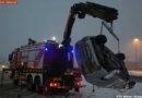 Nö: Pkw kommt nach Unfall auf der Seite zum liegen