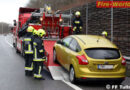 Nö: Auto nach Kollision mit Wildsau von Feuerwehr geborgen