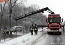 Nö: Pkw fährt durch den Wildschutzzaun in den Straßengraben