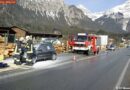 T: Probefahrt endet mit Auffahrunfall und Fahrzeugbrand