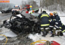 Oö: B130 Nibelungenstraße – Personenrettung nach Unfall mit Kleinbus