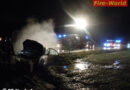 Oö: Verkehrsunfall mit Fahrzeugbrand in Neuhofen